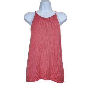 Banana Republic Womens Red Clay Cotton Knit Sweater Tank Top Size S NWT
